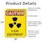 Signmission Radiation & Laser Sign, 24 in H x 18 in W, Vinyl Decal, Rectangle OS-2PACK-CR-D-1824-V-10281 - alternate 5